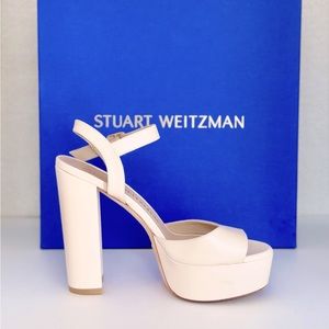Stuart Weitzman Platform Ryder Heel, 7 7.5 7B 37.5 37